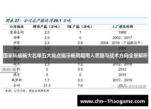 国家队最新大名单五大亮点揭示新周期用人思路与战术方向全景解析 国家队最新大名单五大亮点揭示新周期用人思路与战术方向全景解析